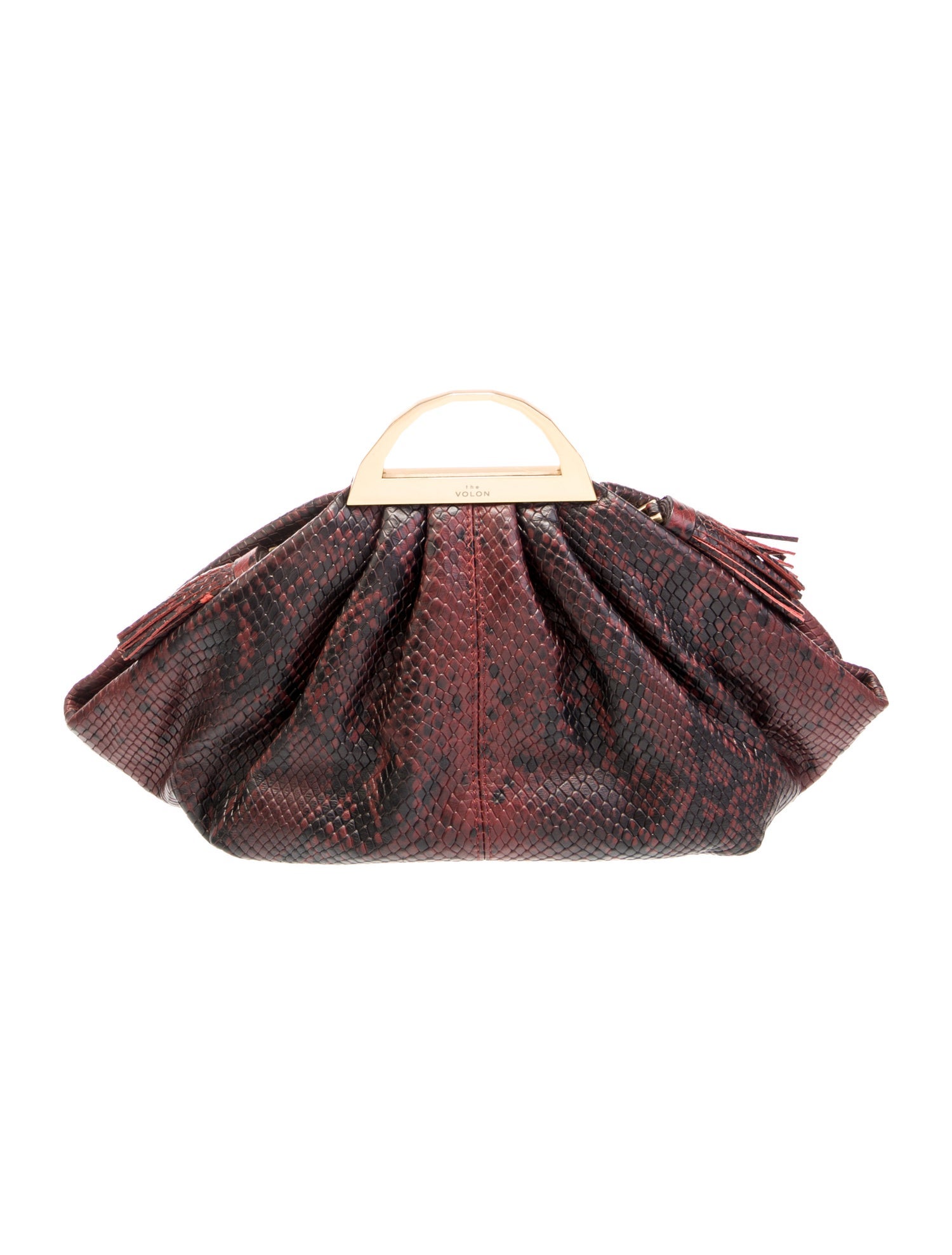 The Volon Embossed Leather Top Handle Bag