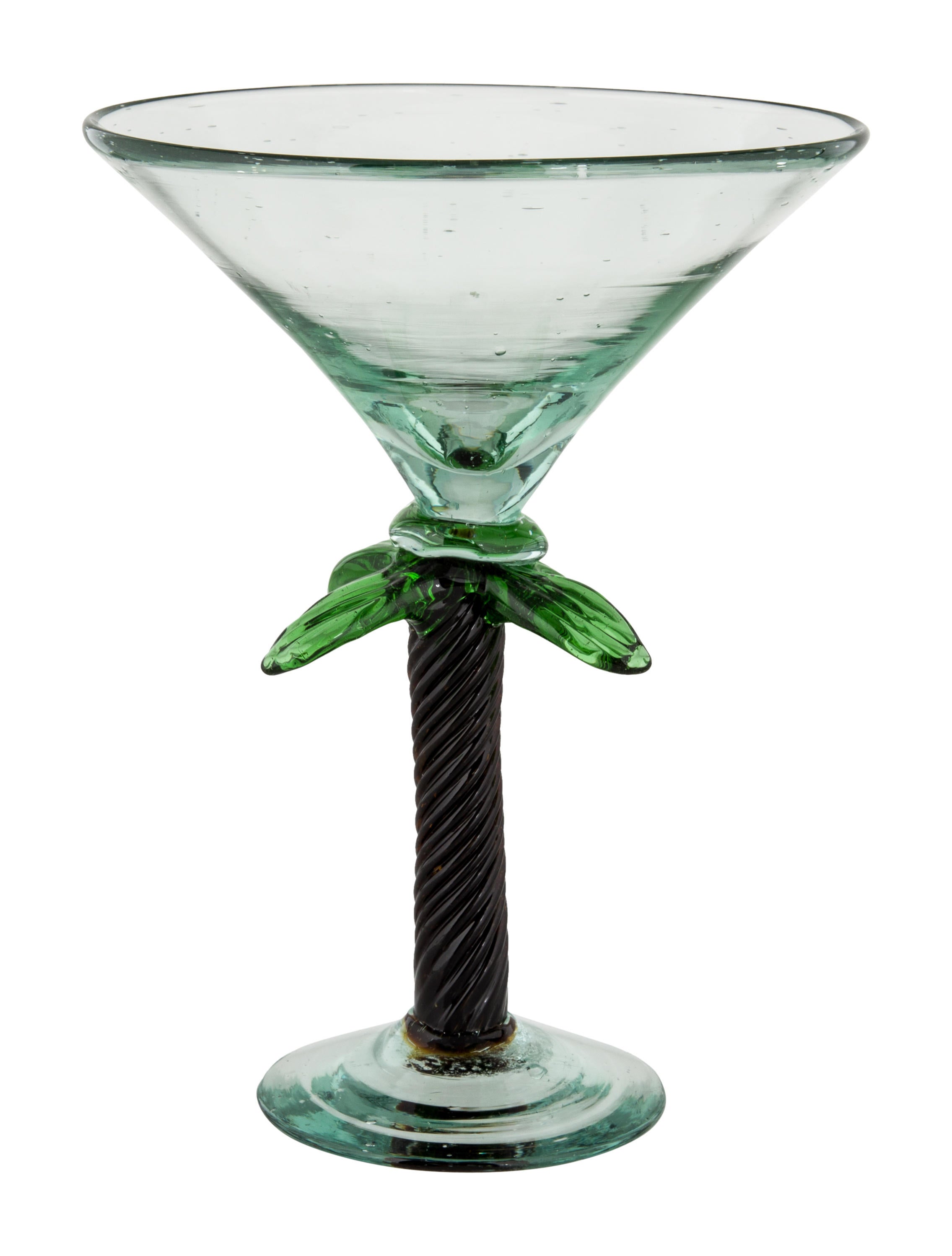 Tableware Palm Tree Martini Glasses Green Drinkware & Barware