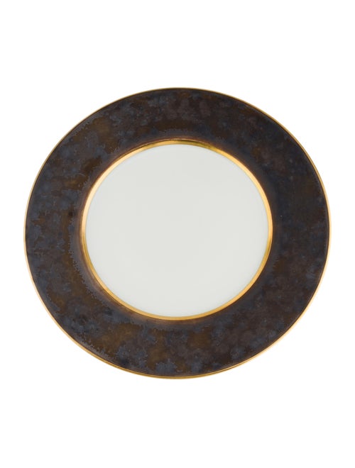 Tableware Jaune de Chrome Set of 6 Aguirre Gold Finition Chargers