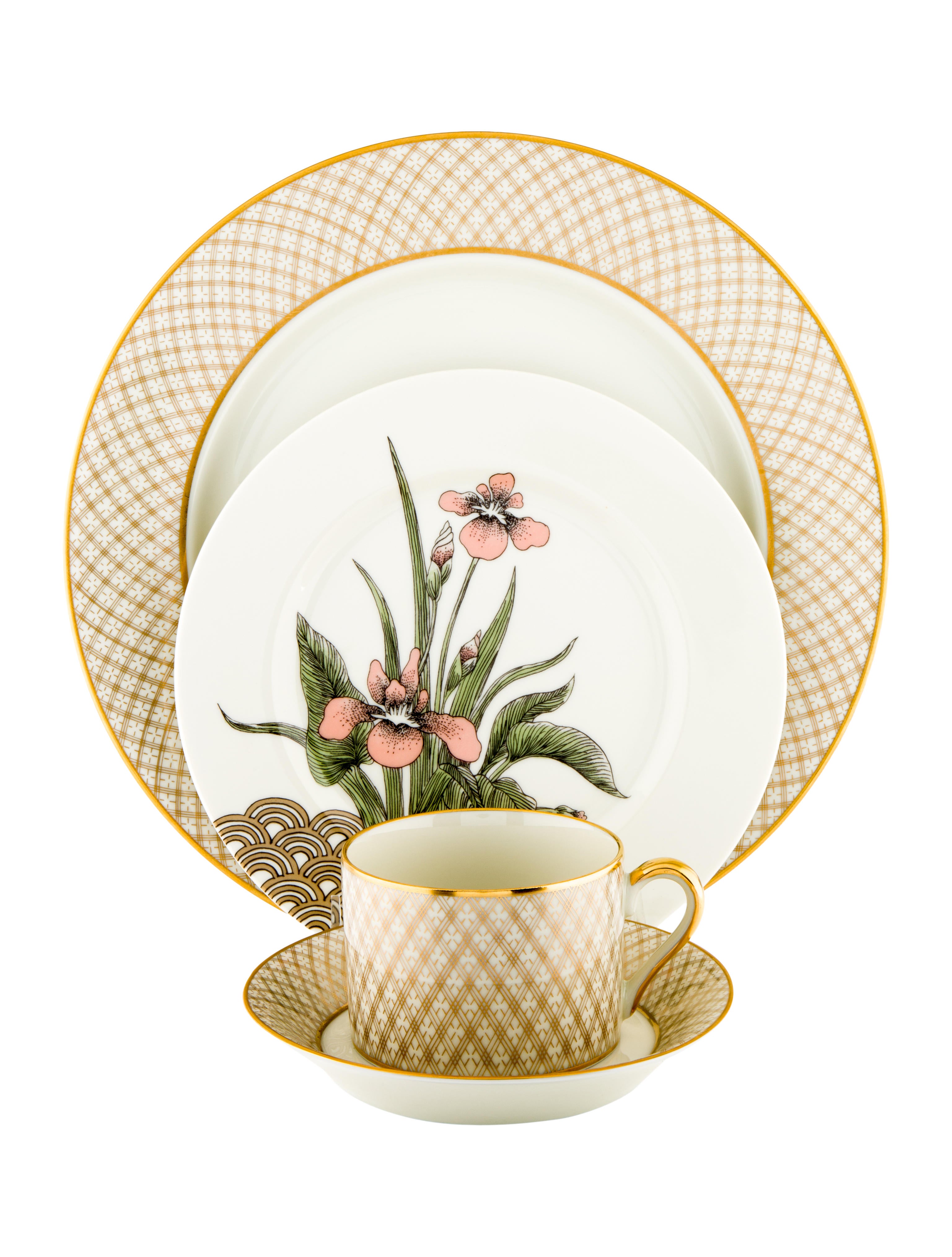 Tableware 46Piece Fitz & Floyd Dynasty Table Service 46 pieces Dinnerware & Flatware