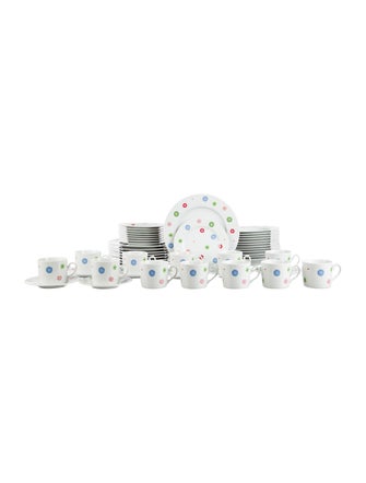 Tableware 49-Piece Henriette Porcelain Collection Tableware Set