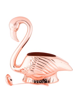 Tableware 2-Piece Elyx Copper Flamingo Punch Bowl Set
