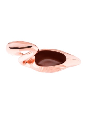 Tableware 2-Piece Elyx Copper Flamingo Punch Bowl Set