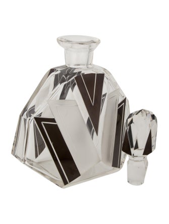 Tableware 7-Piece Art-Deco Style Glass Decanter Set