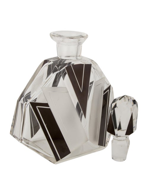 Tableware 7-Piece Art-Deco Style Glass Decanter Set