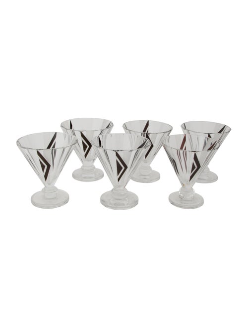 Tableware 7-Piece Art-Deco Style Glass Decanter Set
