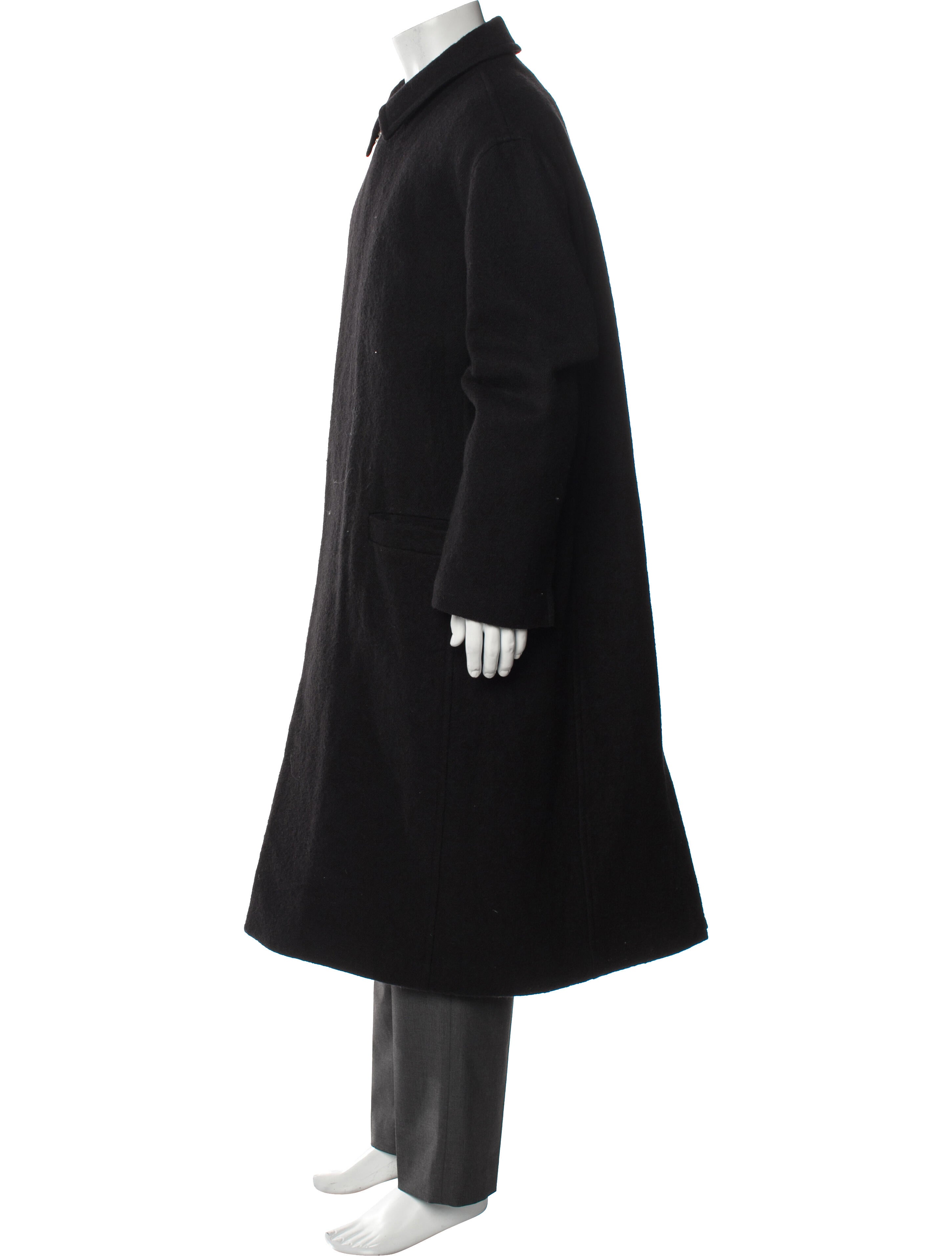 Tom Wood Virgin Wool Overcoat