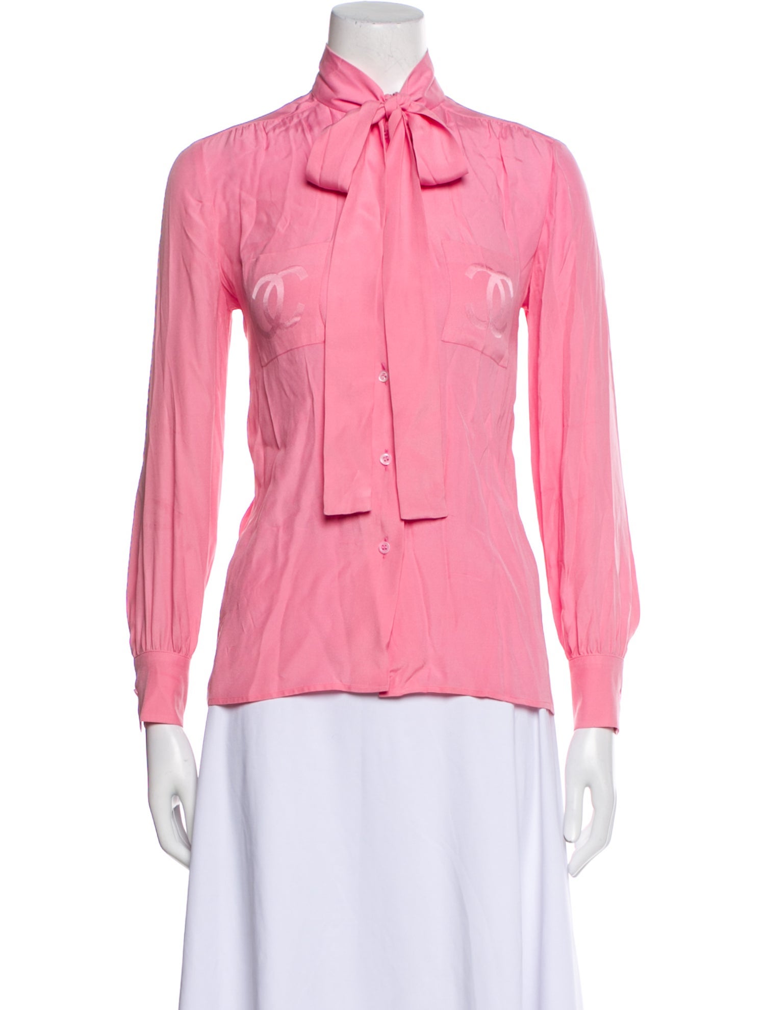 Chanel Creations Vintage Late 1970's - Early 1980's Button-Up Top