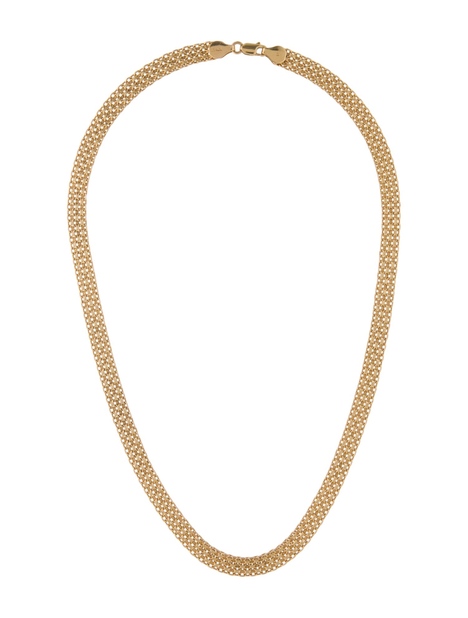 Unbranded 14K Mesh Chain Necklace