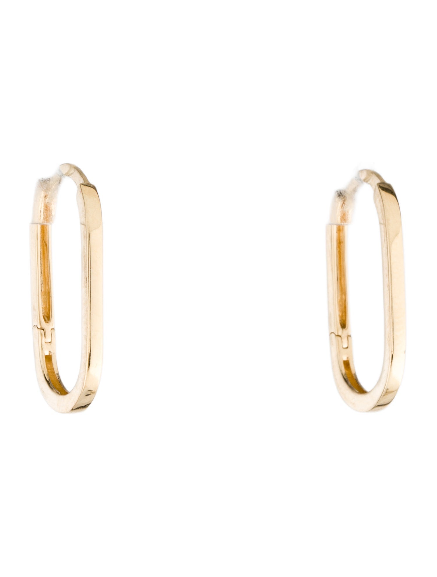 Unbranded 14K Oval Hoop Earrings