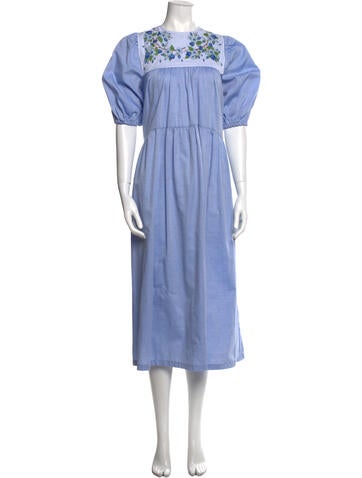 Upcycled Dresses Crew Neck Long Dress S