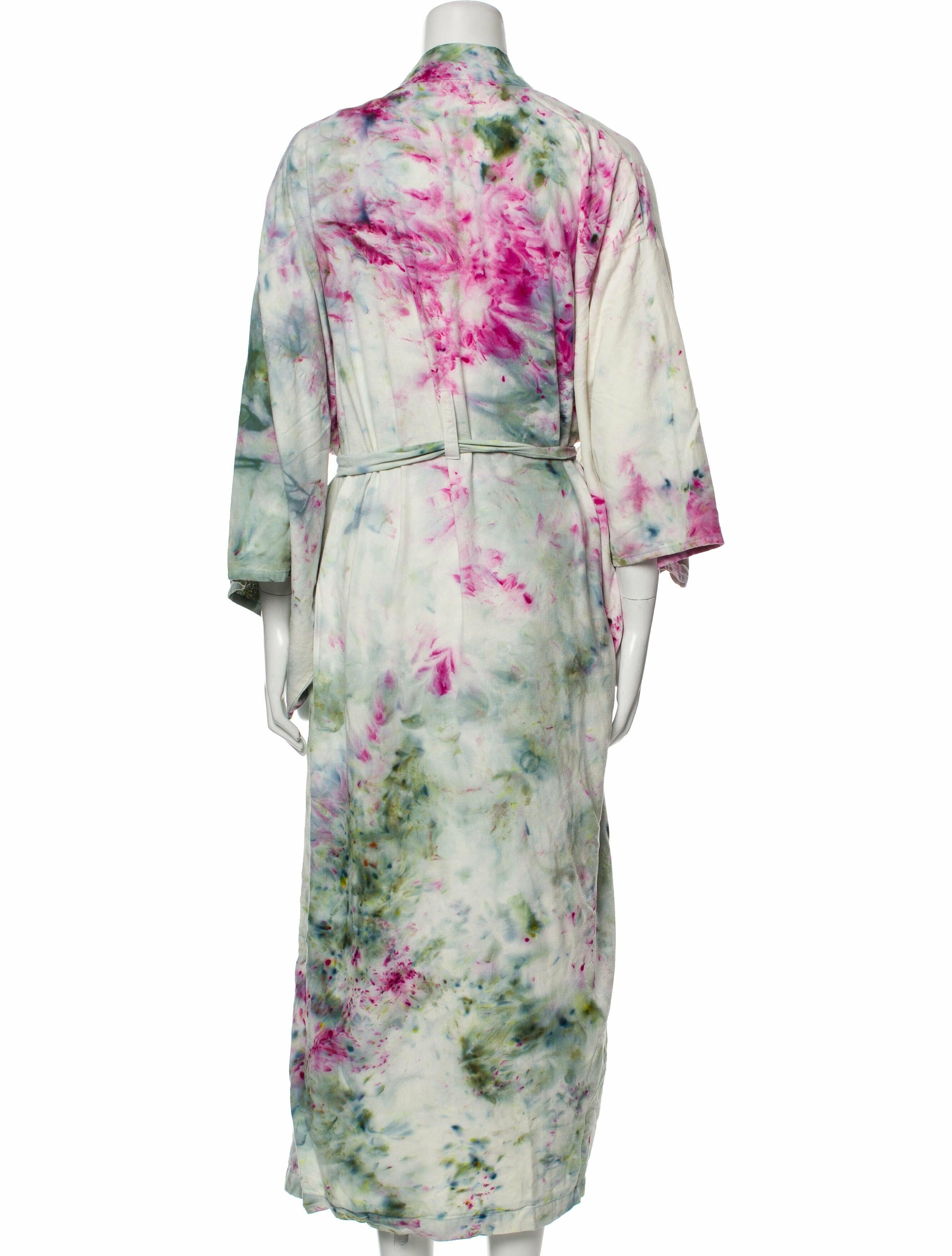 raw silk robe