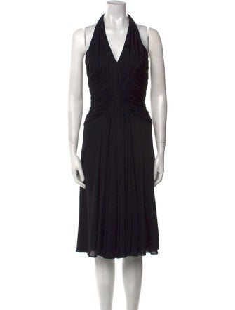 Frank Usher V-Neck Midi Length Dress