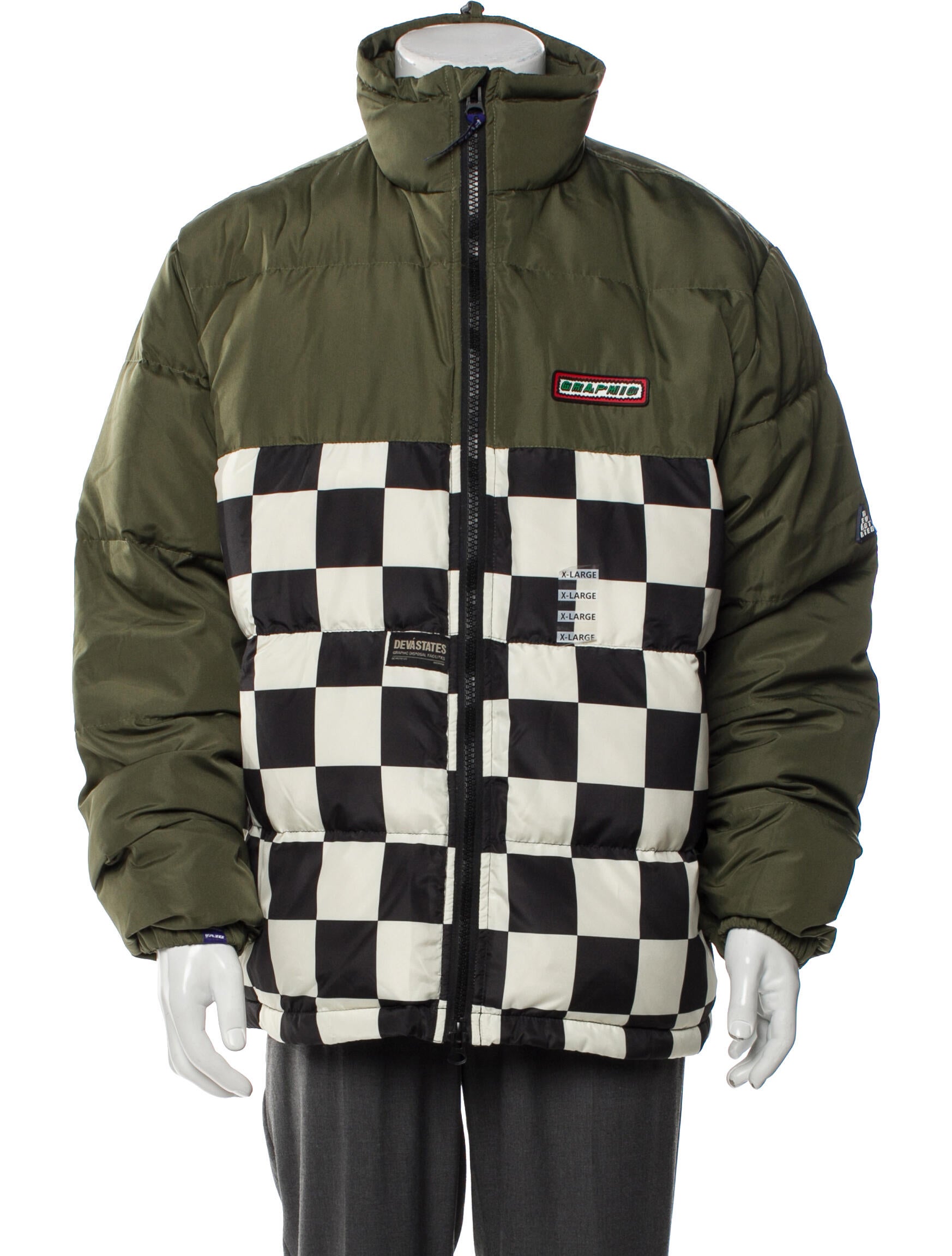 DEVÁ STATES Printed Puffer Coat w/ Tags