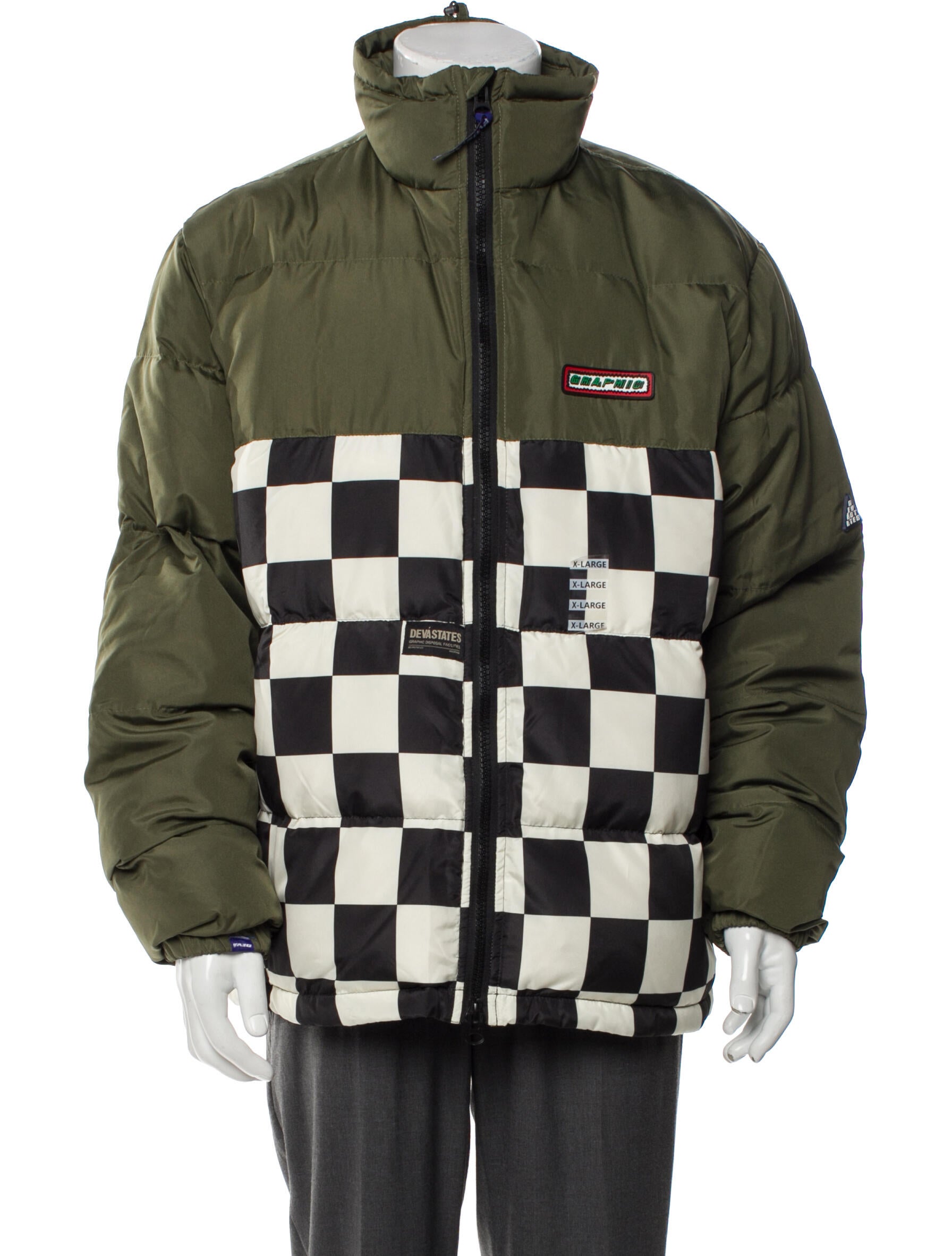 DEVÁ STATES Printed Puffer Coat w/ Tags