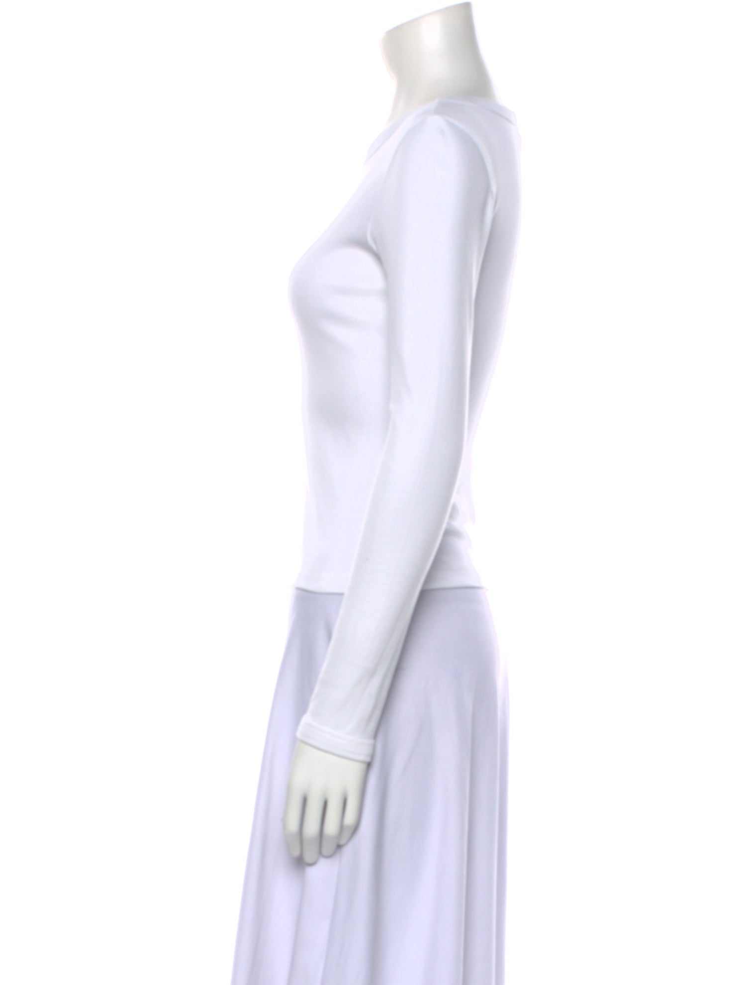 Flore Flore Bateau Neckline Long Sleeve Top