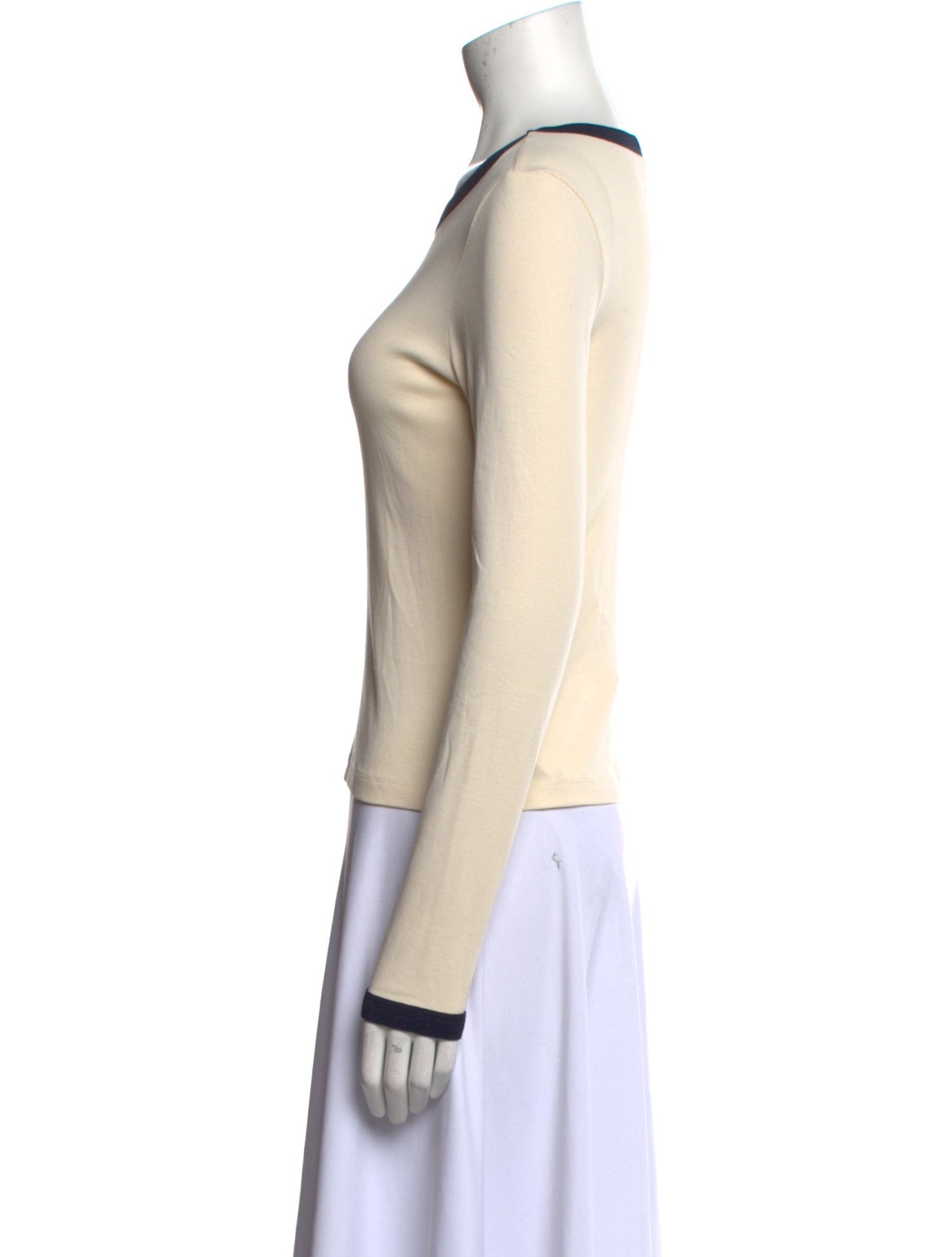 Flore Flore Scoop Neck Long Sleeve Top