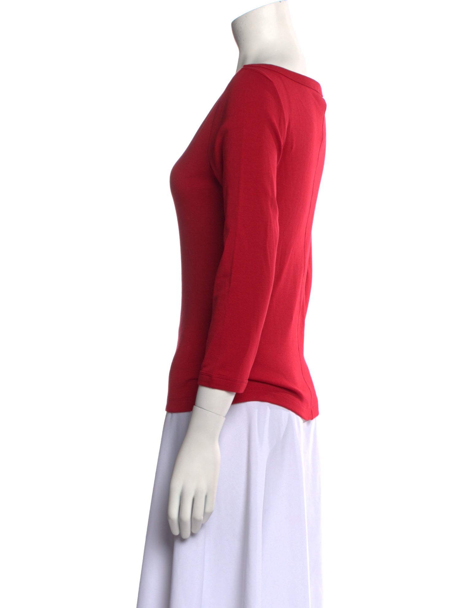 Flore Flore Bateau Neckline Three-Quarter Sleeve Top w/ Tags