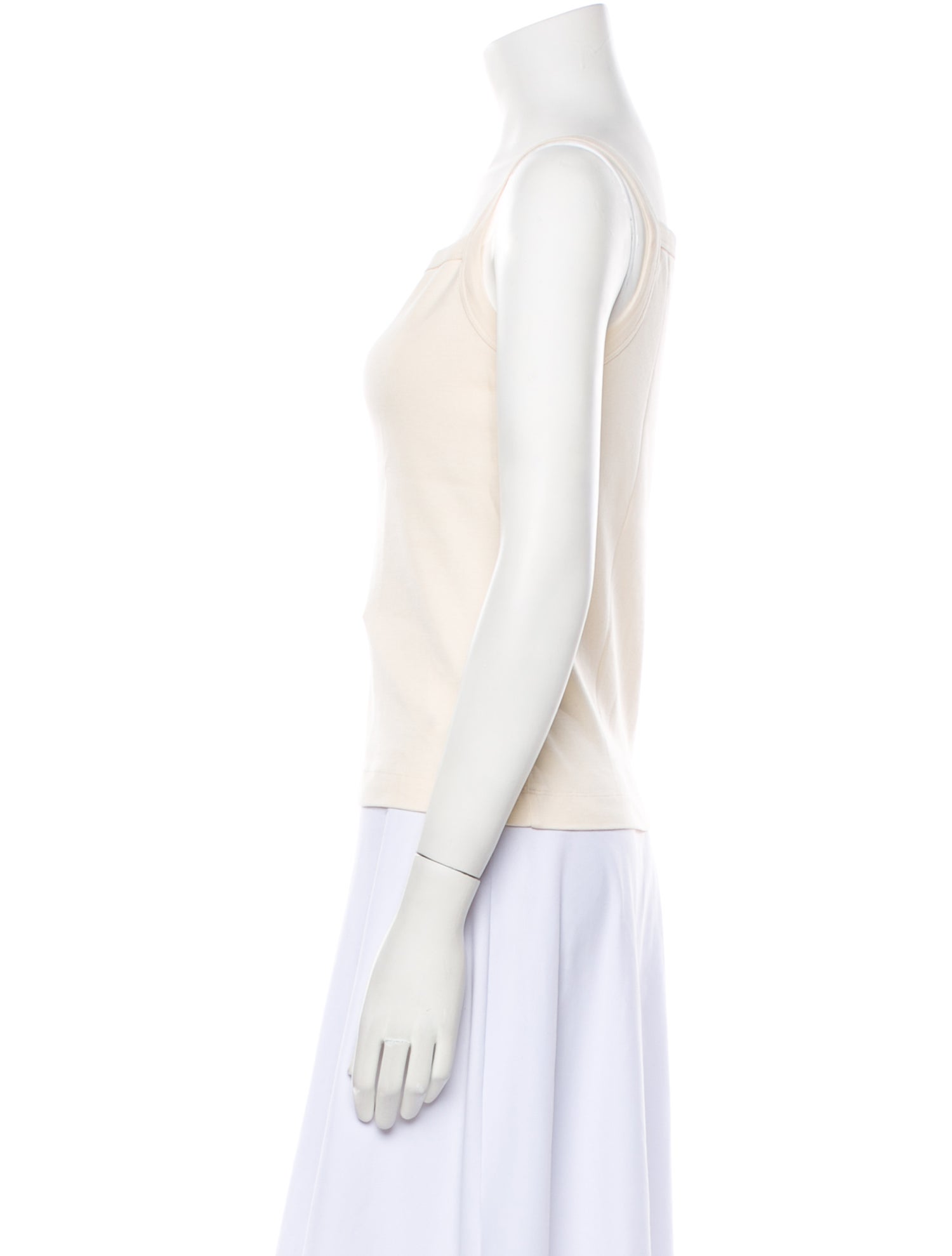 Flore Flore Square Neckline Sleeveless Crop Top