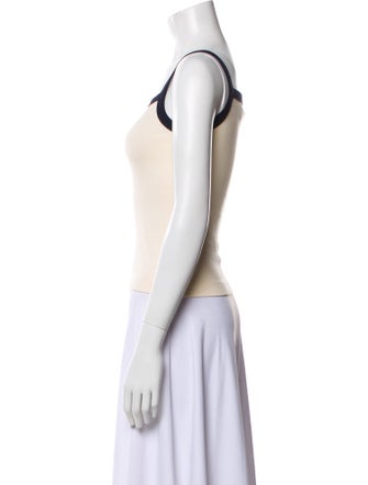 Flore Flore Square Neckline Sleeveless Crop Top