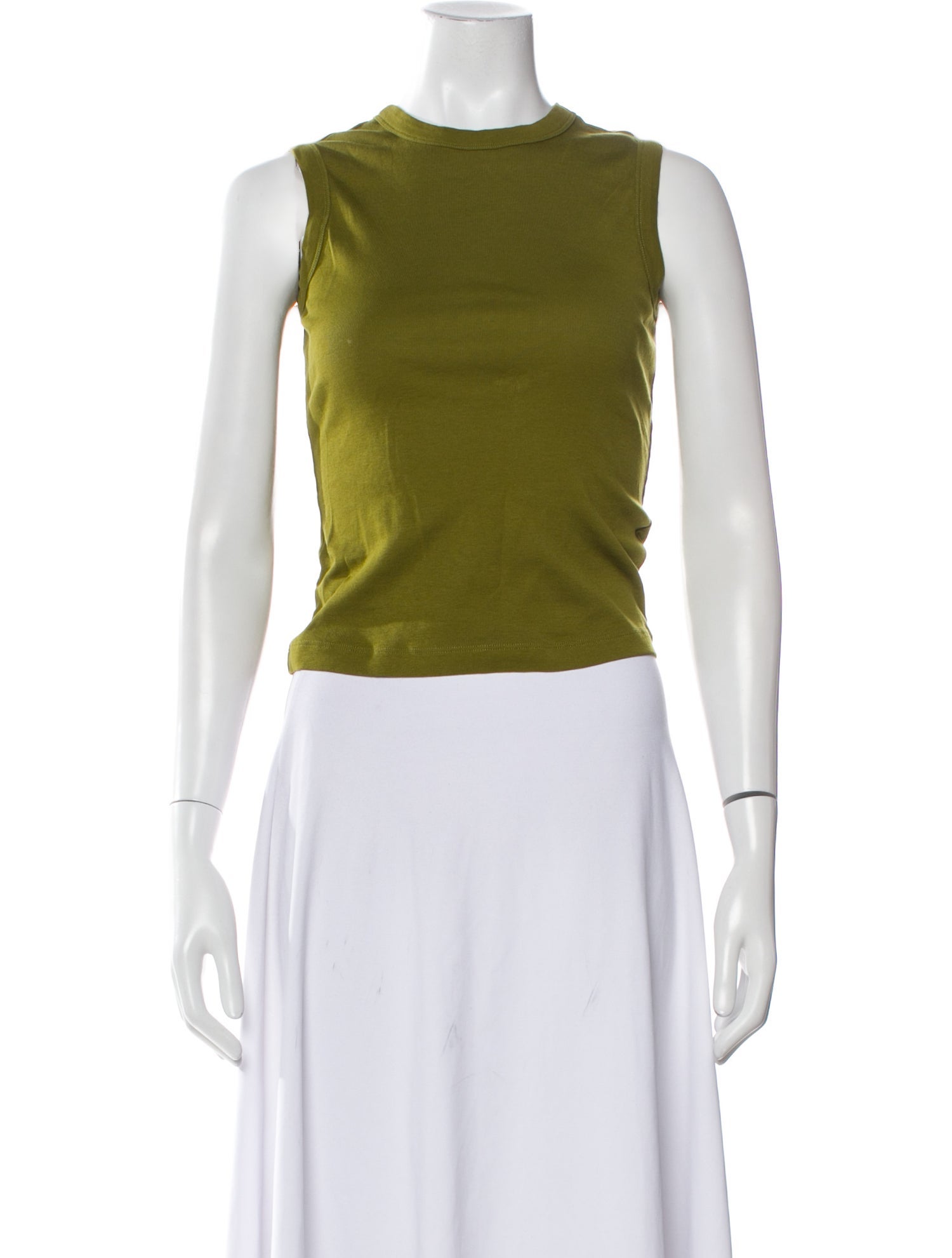 Flore Flore Crew Neck Sleeveless Crop Top