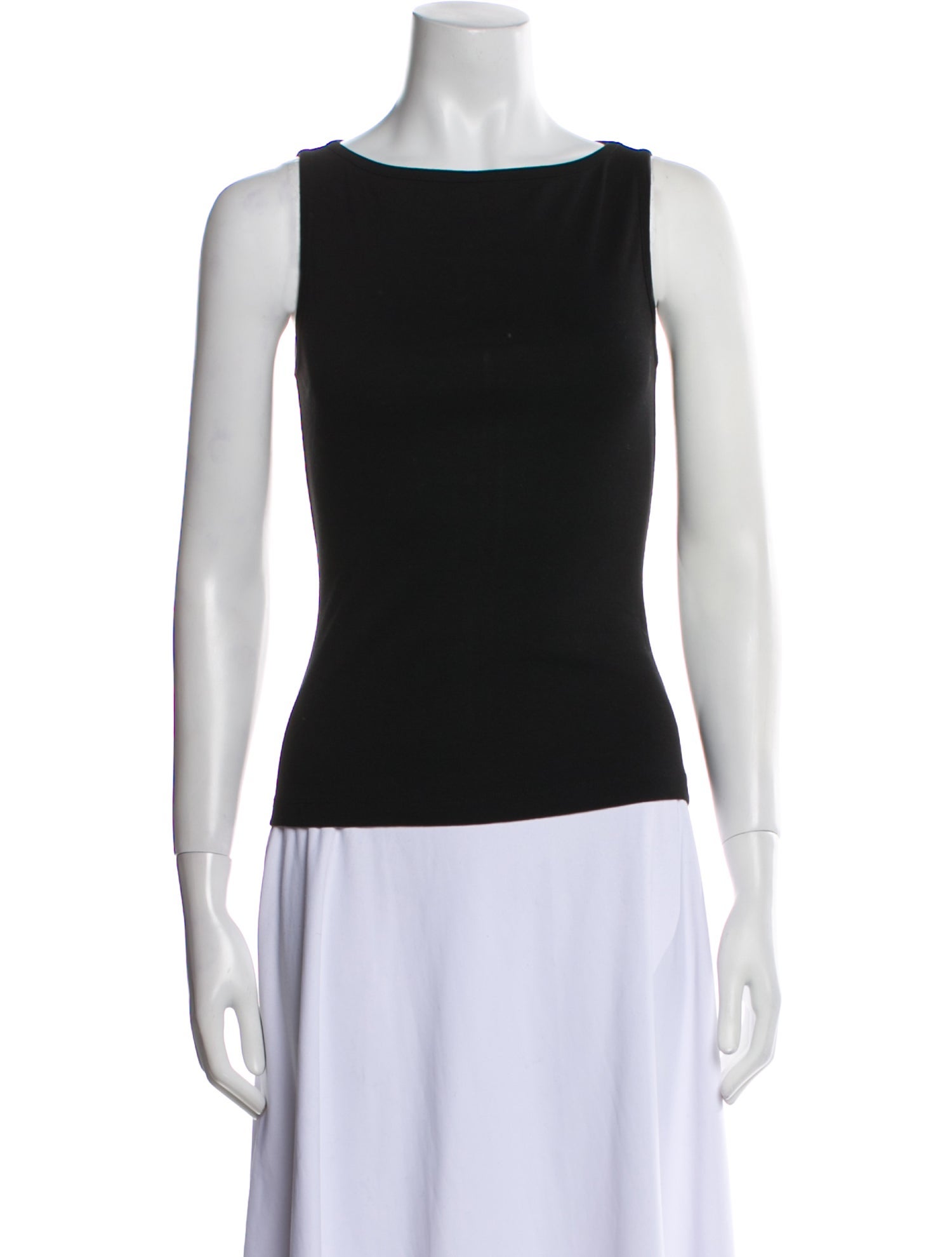 Flore Flore Bateau Neckline Sleeveless Top