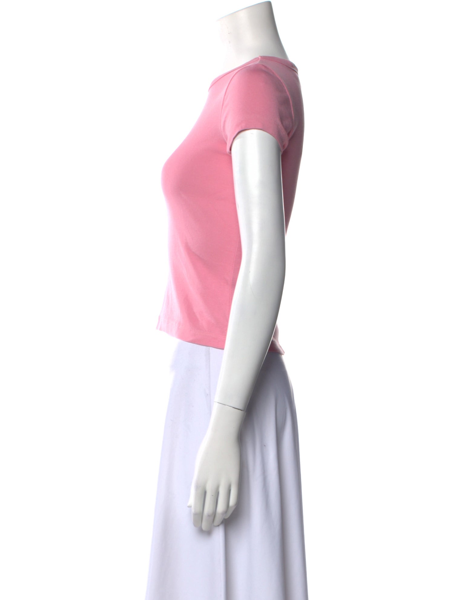 Flore Flore Scoop Neck Short Sleeve Crop Top