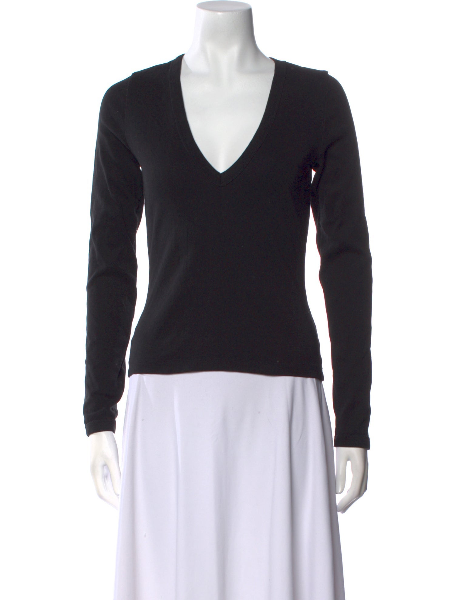 Flore Flore V-Neck Long Sleeve Top