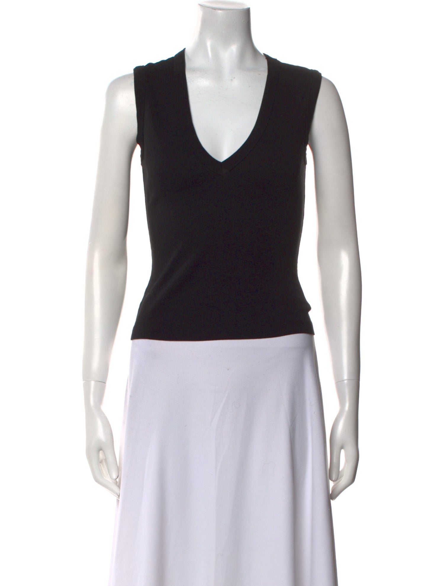 Flore Flore V-Neck Sleeveless Crop Top