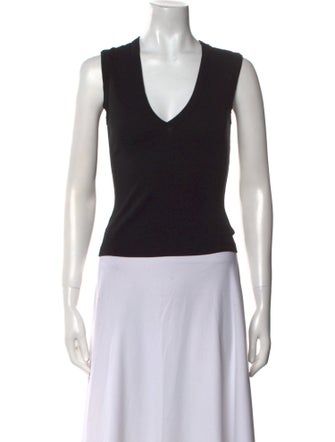 Flore Flore V-Neck Sleeveless Crop Top