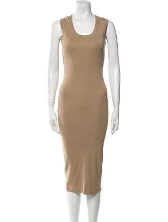 Flore Flore Scoop Neck Midi Length Dress