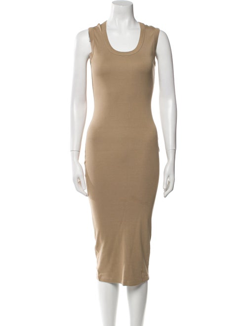 Flore Flore Scoop Neck Midi Length Dress