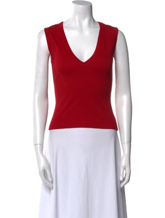 Flore Flore V-Neck Sleeveless Crop Top