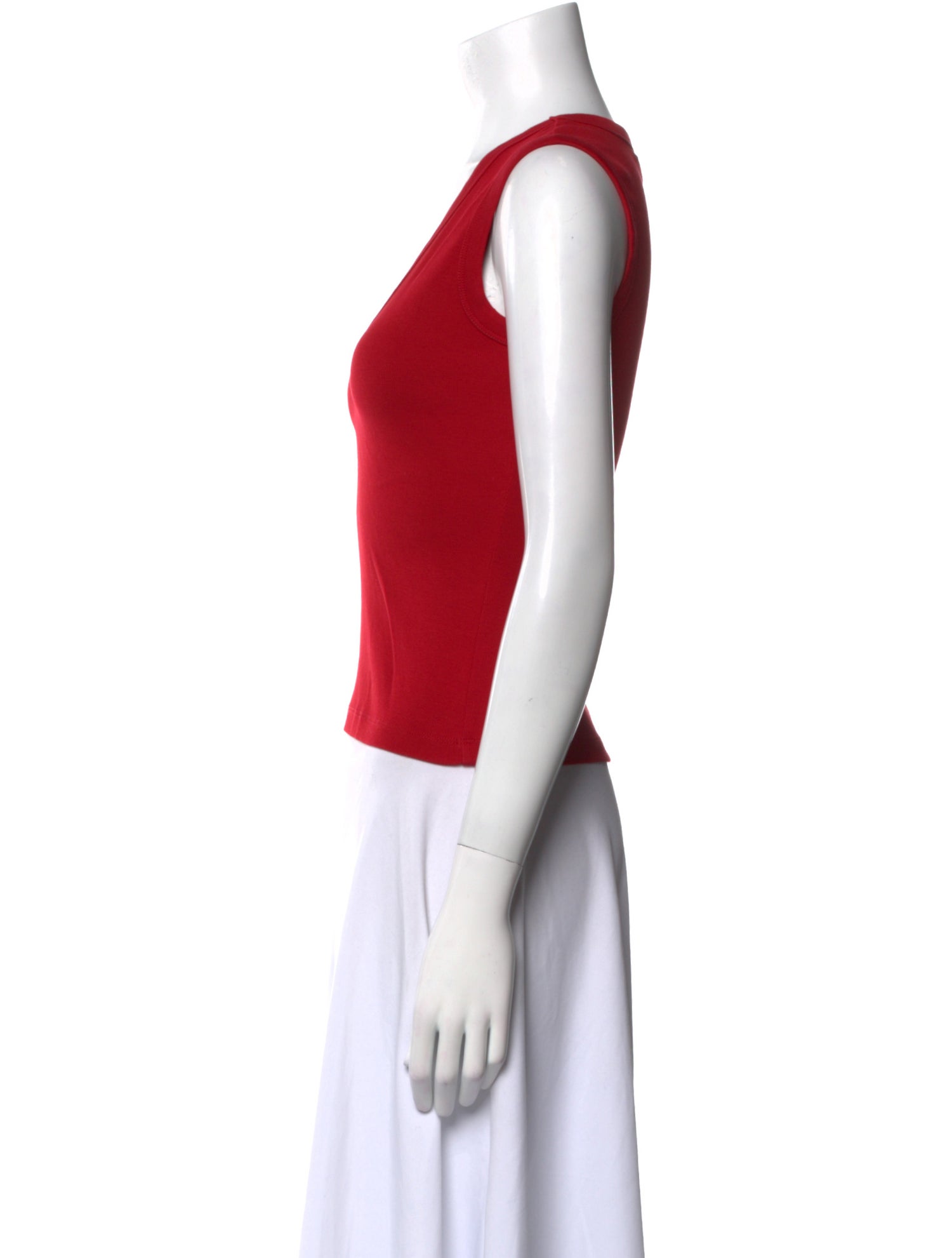 Flore Flore V-Neck Sleeveless Crop Top