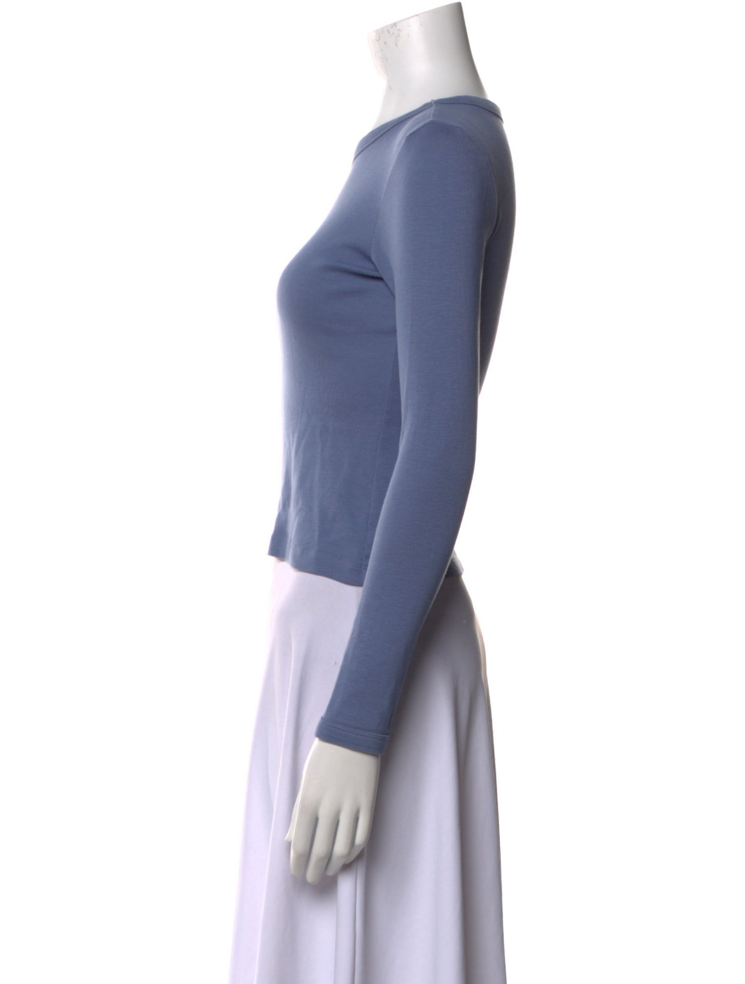 Flore Flore Bateau Neckline Long Sleeve Top