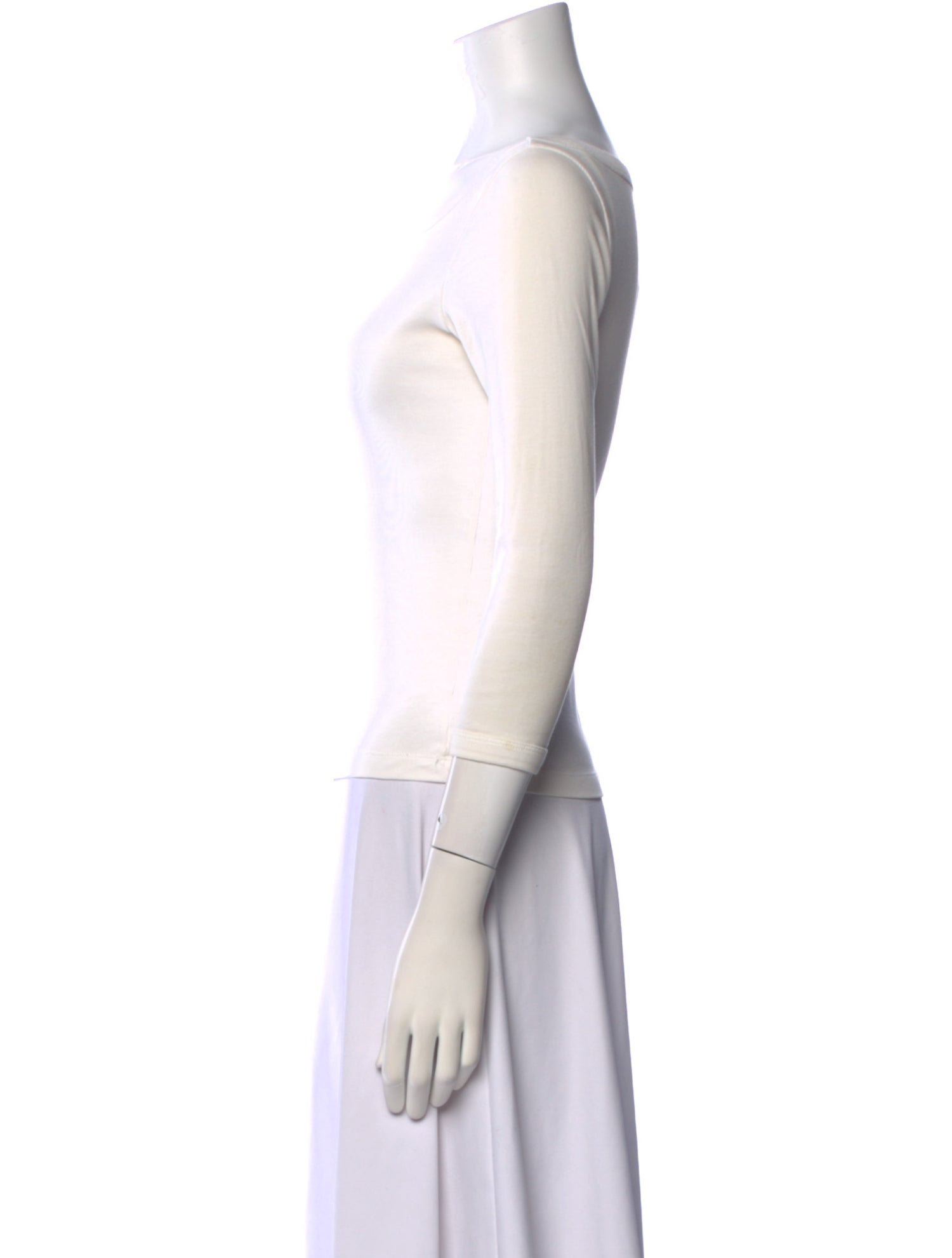 Flore Flore Bateau Neckline Three-Quarter Sleeve Top