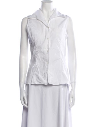 Flore Flore Sleeveless Button-Up Top