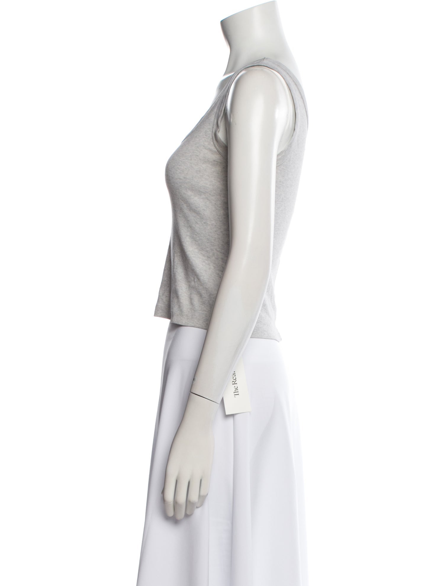 Flore Flore Scoop Neck Sleeveless Crop Top