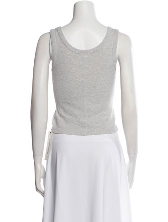 Flore Flore Scoop Neck Sleeveless Crop Top