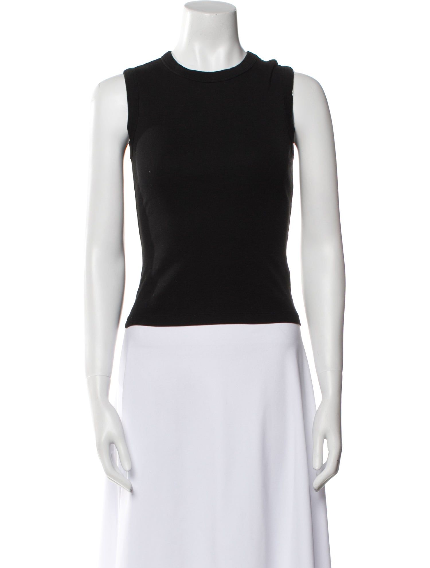 Flore Flore Crew Neck Sleeveless Crop Top