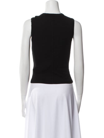 Flore Flore Crew Neck Sleeveless Crop Top