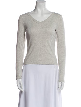 Flore Flore V-Neck Long Sleeve Top