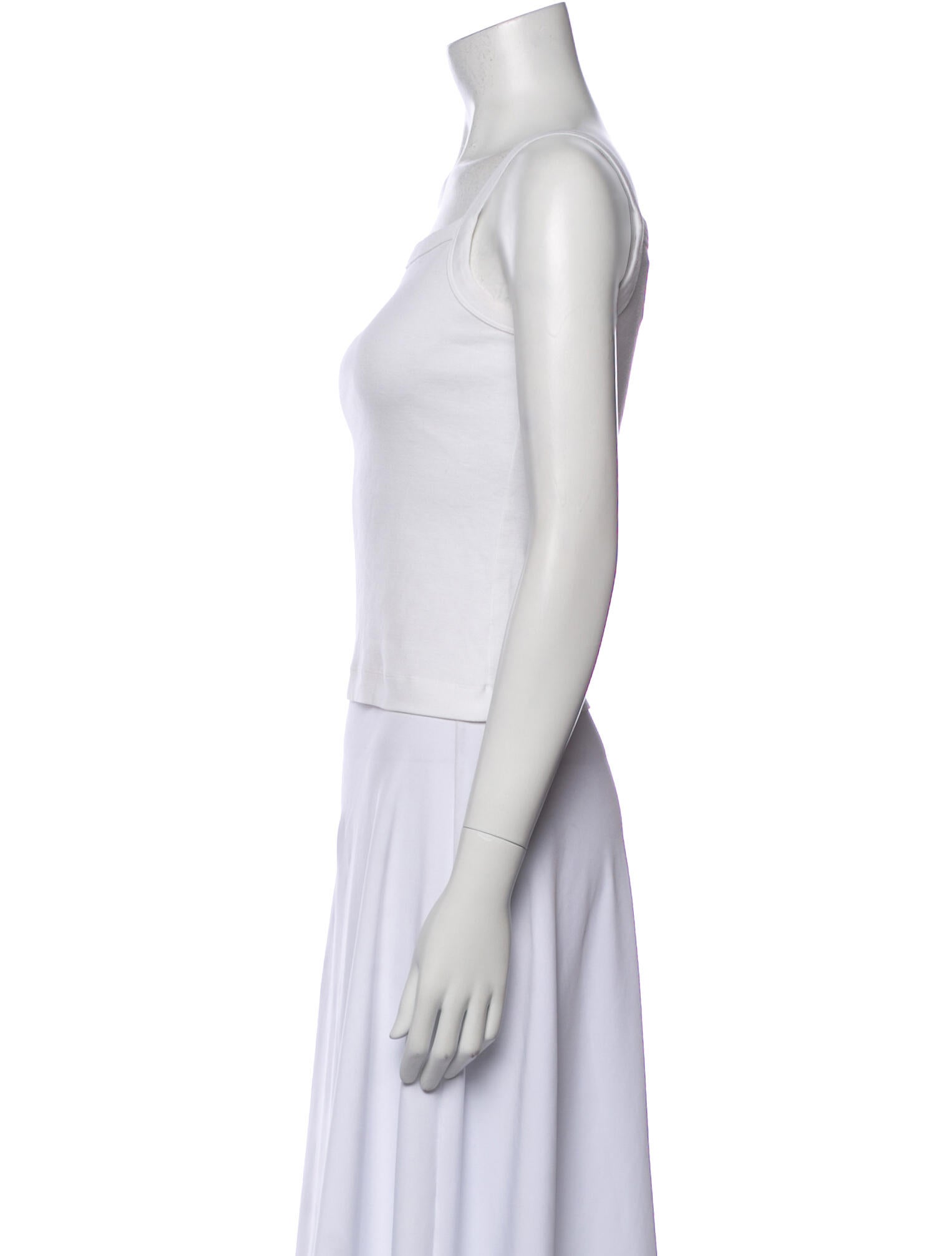 Flore Flore Square Neckline Sleeveless Crop Top