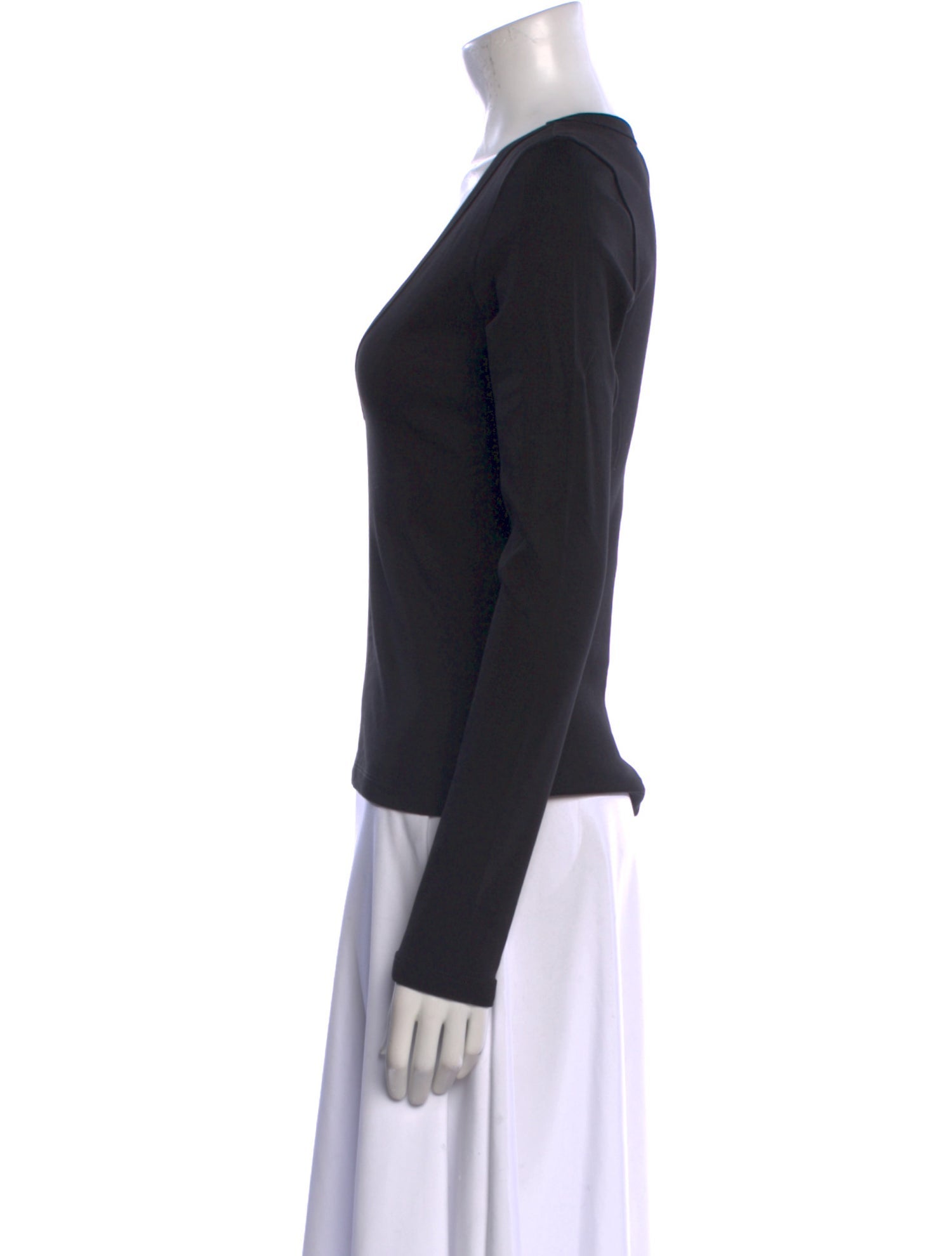 Flore Flore V-Neck Long Sleeve T-Shirt w/ Tags