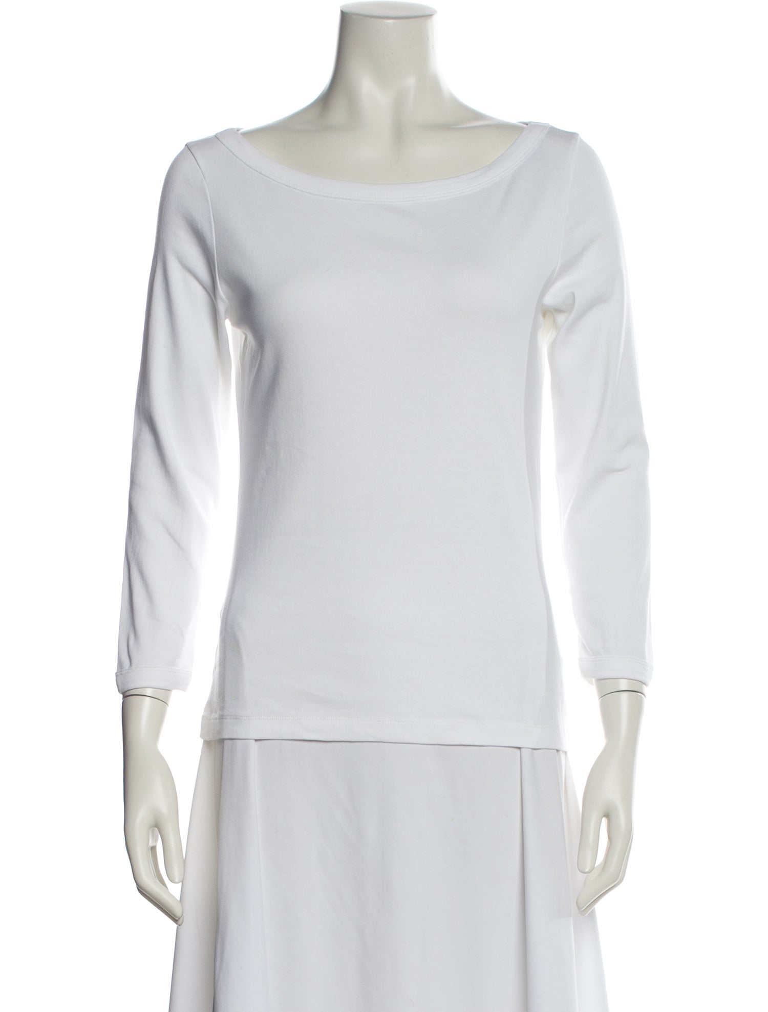 Flore Flore Bateau Neckline Three-Quarter Sleeve Top