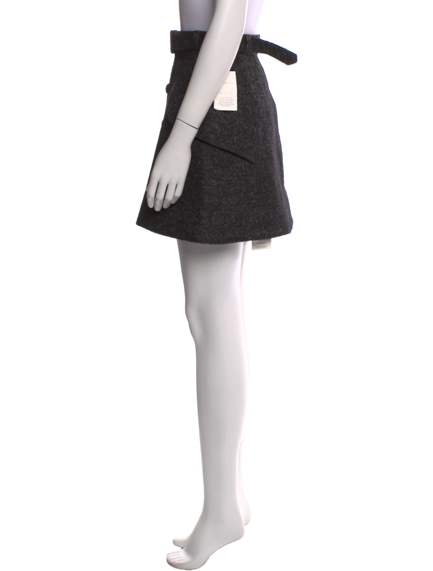 Ulyana Sergeenko Wool Mini Skirt w/ Tags