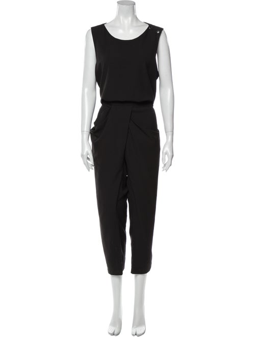 Uma Wang Scoop Neck Jumpsuit Black