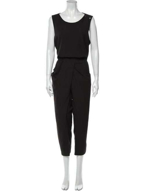 Uma Wang Scoop Neck Jumpsuit Black