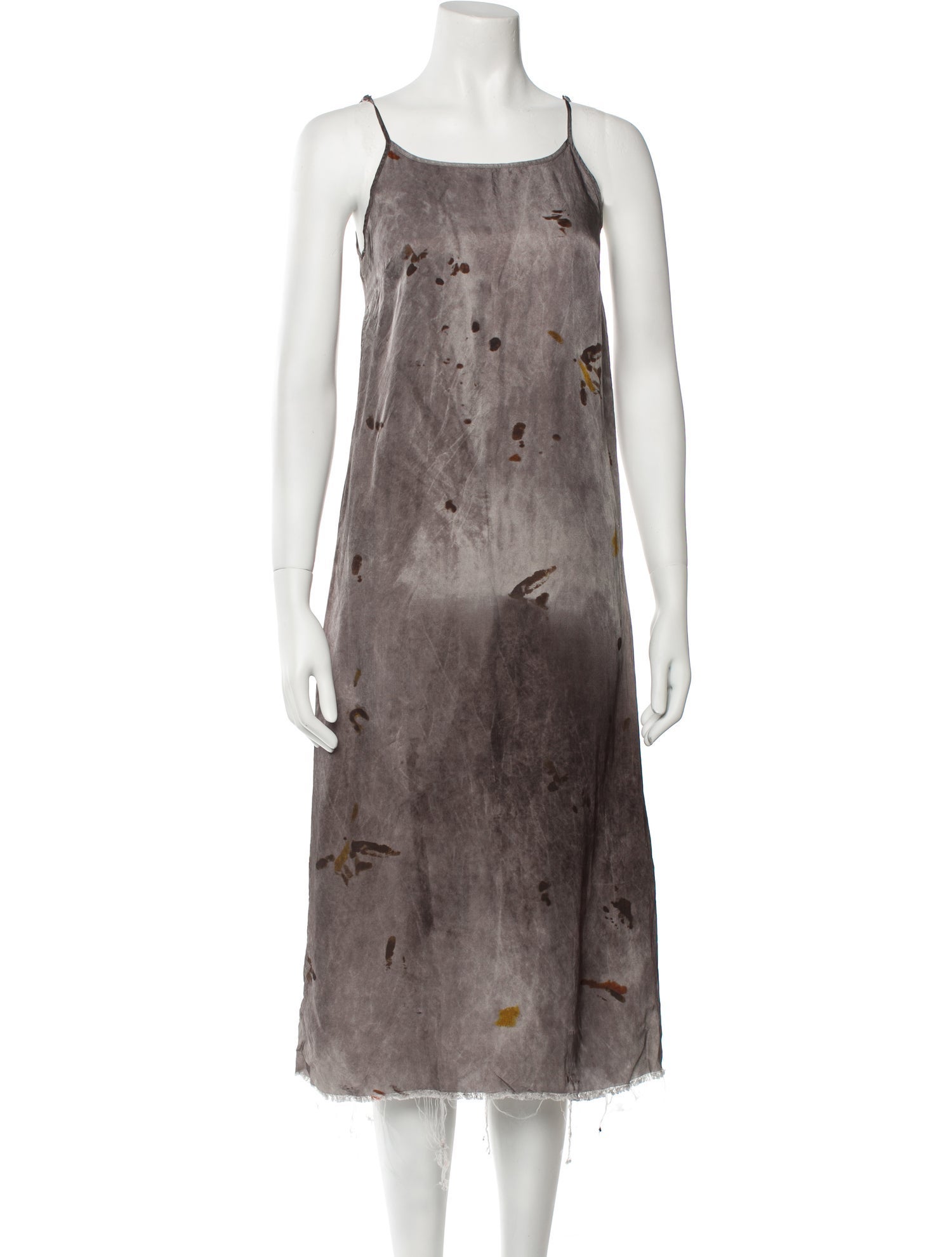Uma Wang Tie-Dye Print Midi Length Dress