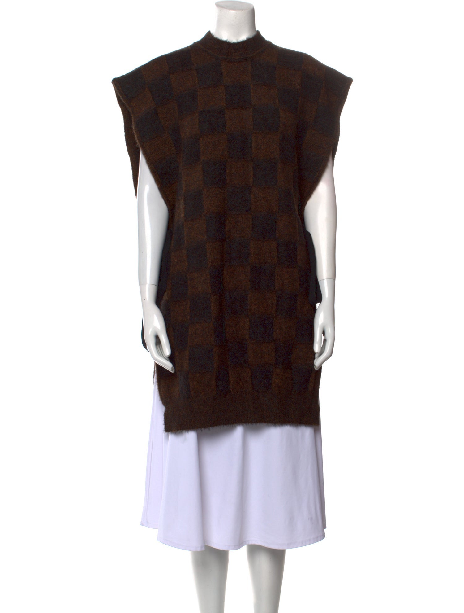 Uma Wang Printed Mock Neck Sweater